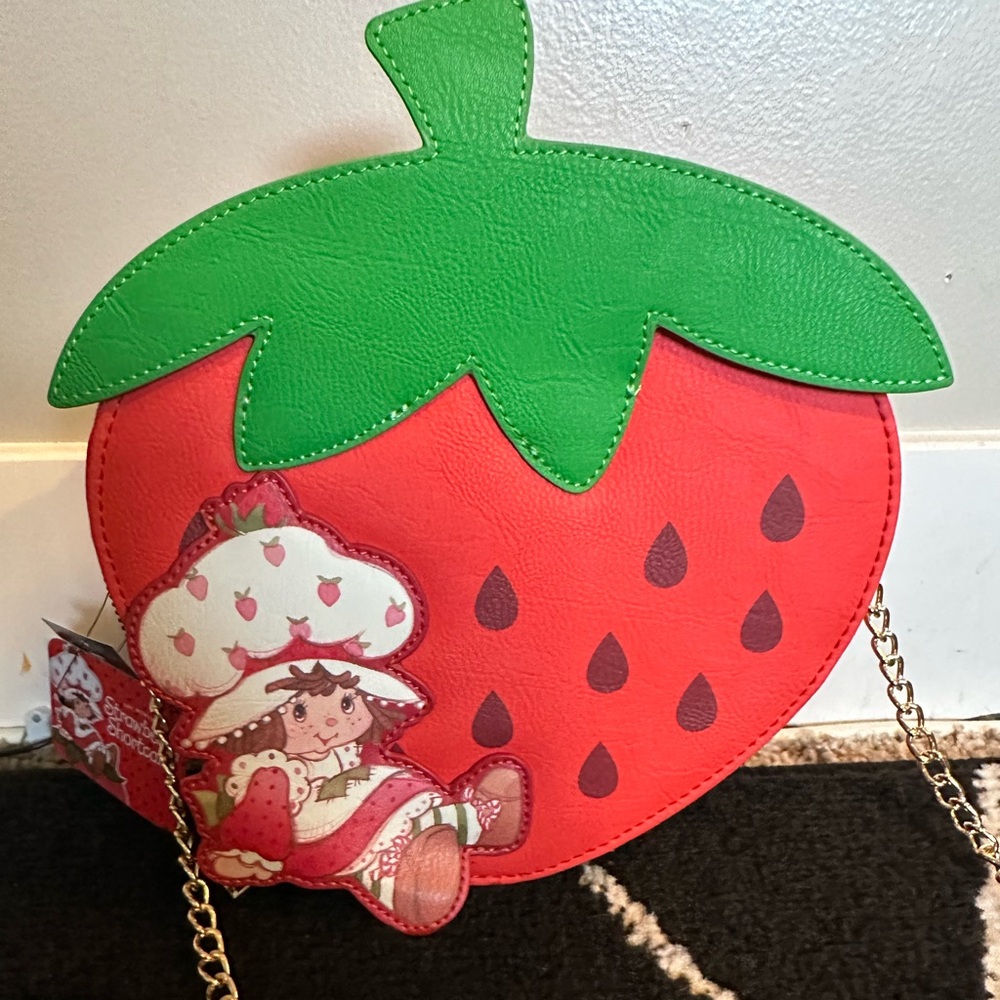 Charming Strawberry Bag with Chain Strap
